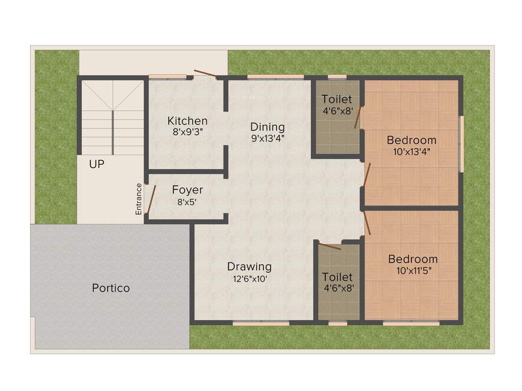 Modi Nilgiri Estate (2BHK+2T (1,215 sq ft) 1215 sq ft)