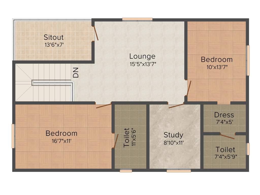 Modi Nilgiri Estate (4BHK+4T (2,255 sq ft) 2255 sq ft)