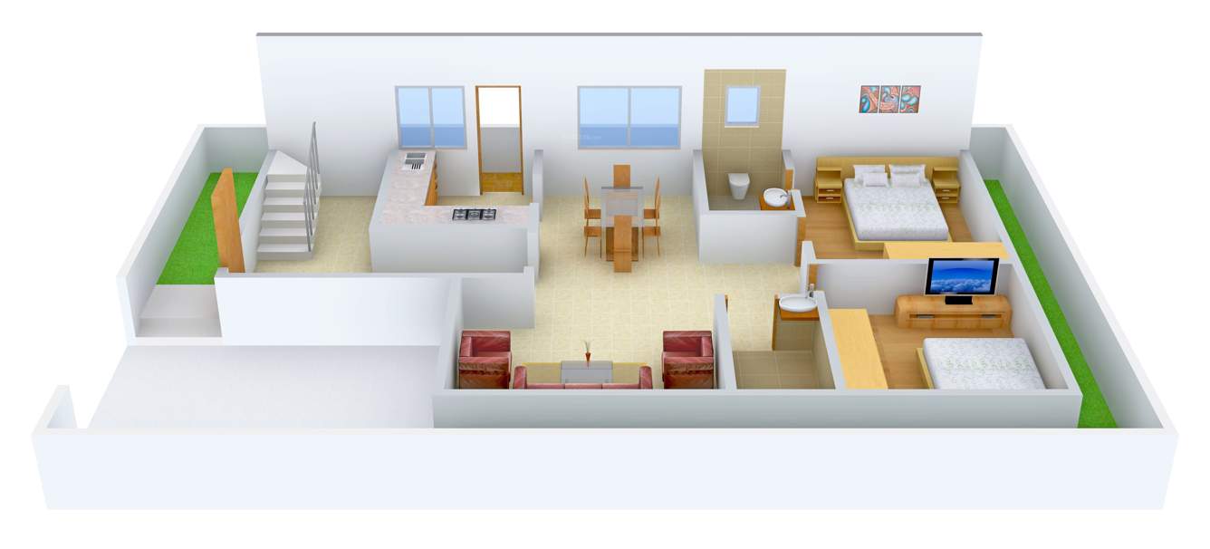 Modi Nilgiri Estate (4BHK+4T (2,265 sq ft)   Study Room 2265 sq ft)