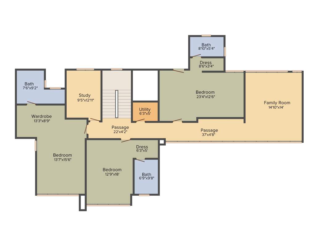 Peninsula Heights (5BHK+6T (6,800 sq ft) + Study Room 6800 sq ft)