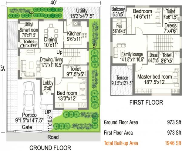 Modi Nilgiri Homes (3BHK+4T (1,946 sq ft)   Servant Room 1946 sq ft)