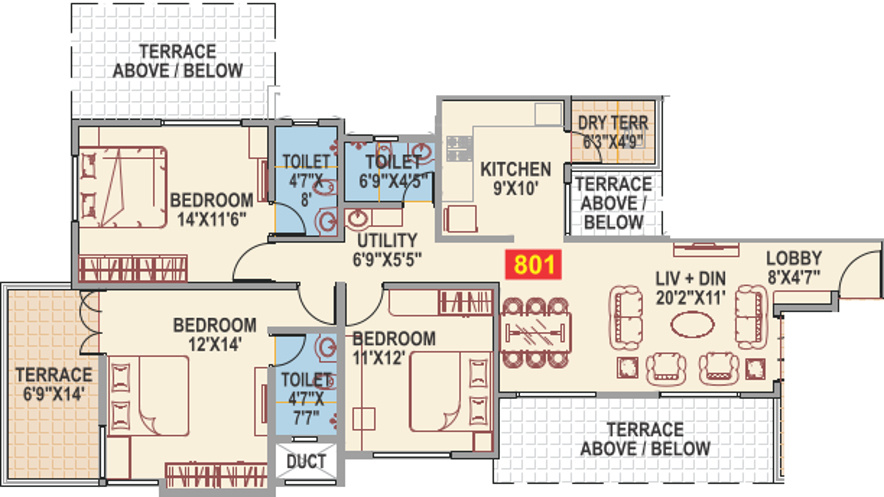 SKD Shiv Samruddhi (3BHK+3T (1,623 sq ft) 1623 sq ft)