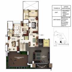 Upper Level Penthouse Plan blossom Floor Plan Upper Level Penthouse Plan