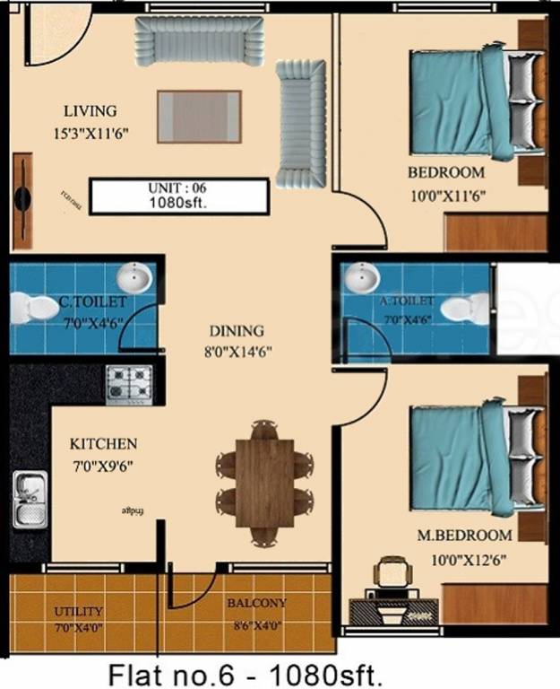 Balaji Krupa (2BHK+2T (1,080 sq ft) 1080 sq ft) Balaji Krupa (2BHK+2T (1,080 sq ft) 1080 sq ft)