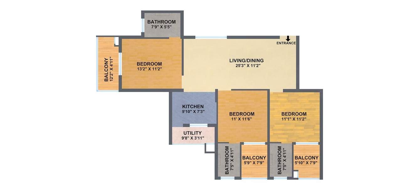 Veracious Vani Villas (3BHK+3T (1,435 sq ft) 1435 sq ft)