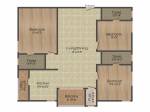 Anuhar 99 Parc (3BHK+3T (1,675 sq ft) Pooja Room 1675 sq ft) Anuhar 99 Parc (3BHK+3T (1,675 sq ft) Pooja Room 1675 sq ft)