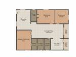 Pratyusha Aksharas Meadows (3BHK+3T (1,740 sq ft) 1740 sq ft)