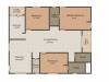 Pratyusha Aksharas Meadows (3BHK+3T (1,835 sq ft) + Pooja Room 1835 sq ft)