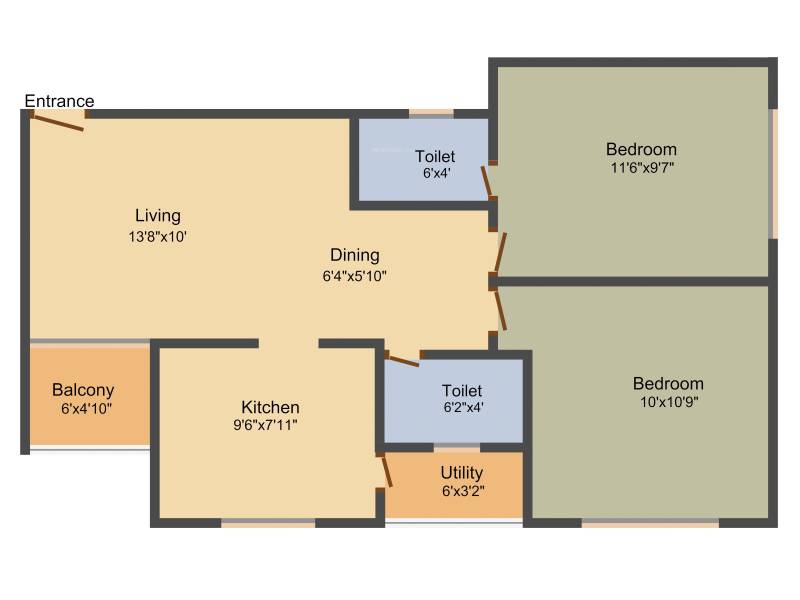 Keshar Aalayam (2BHK+2T (1,080 sq ft) 1080 sq ft)