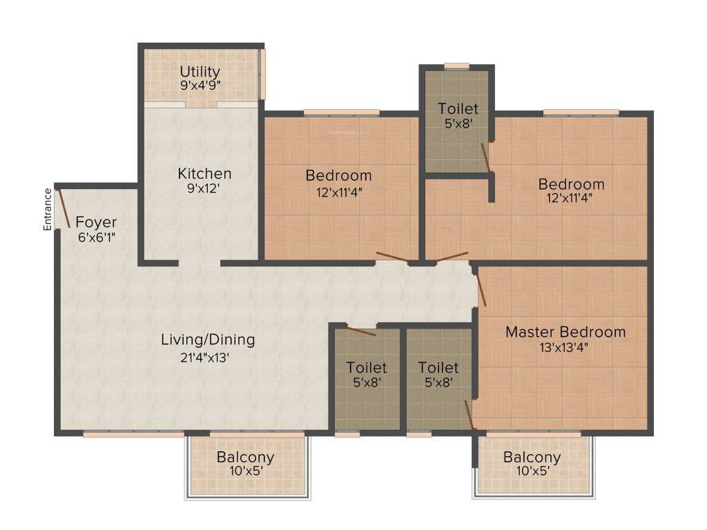 Salarpuria Sattva Navaratna Residency (3BHK+3T (1,742 sq ft) 1742 sq ft) Salarpuria Sattva Navaratna Residency (3BHK+3T (1,742 sq ft) 1742 sq ft)