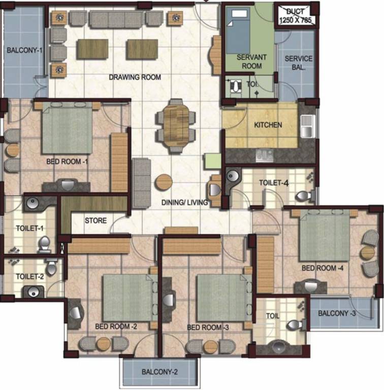 2250 sq ft 4 BHK 4T Apartment for Sale in Ashoka Apartments Apartments