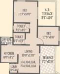 Bhoomi Orabelle (1BHK+2T (860 sq ft)   Study Room 860 sq ft) Bhoomi Orabelle (1BHK+2T (860 sq ft)   Study Room 860 sq ft)