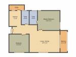 String 8 Siddeshwar (2BHK+2T (1,058 sq ft) 1058 sq ft)