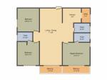 String 8 Siddeshwar (3BHK+3T (1,385 sq ft) 1385 sq ft)