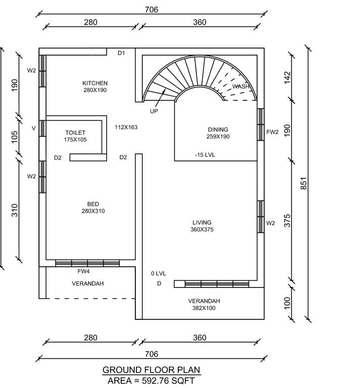  the manzanita garden villa Floor Plan Ground Floor Plan