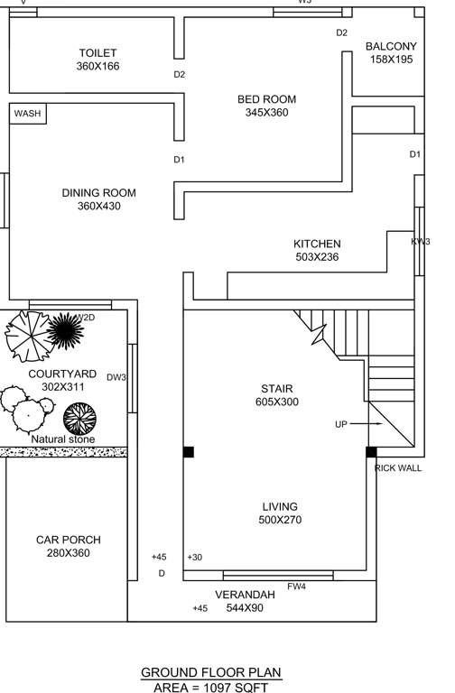  the manzanita garden villa Floor Plan Ground Floor Plan