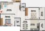 Purvi Symphony (2BHK+2T (1,100 sq ft) 1100 sq ft)