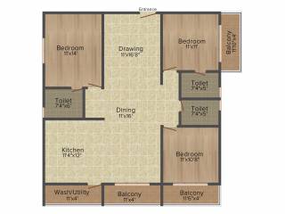 Purvi Mithila (3BHK+3T (1,730 sq ft) 1730 sq ft) Purvi Mithila (3BHK+3T (1,730 sq ft) 1730 sq ft)