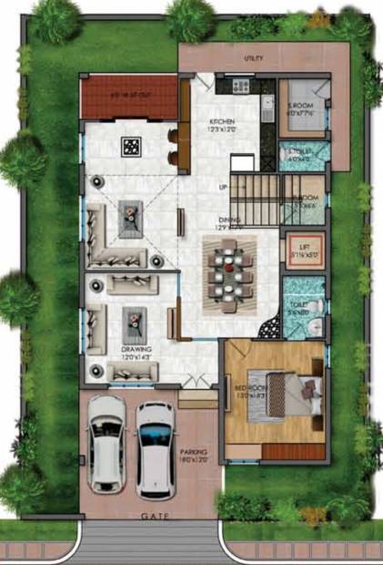 CPR Palm Ridge (4BHK+5T (4,240 sq ft) + Servant Room 4240 sq ft)