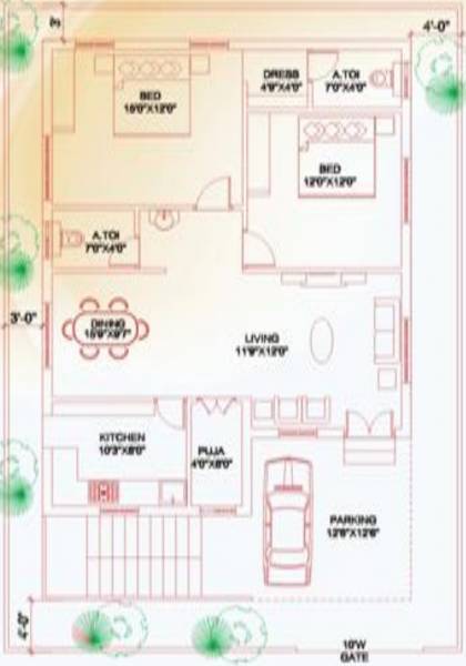  nandanavanam Floor Plan Floor Plan