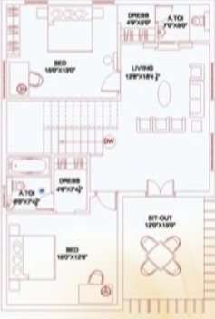 nandanavanam Floor Plan First Floor Plan