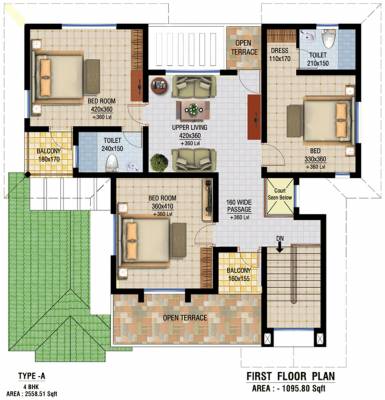 Landmark Highlands (4BHK+4T (2,559 sq ft) 2559 sq ft)