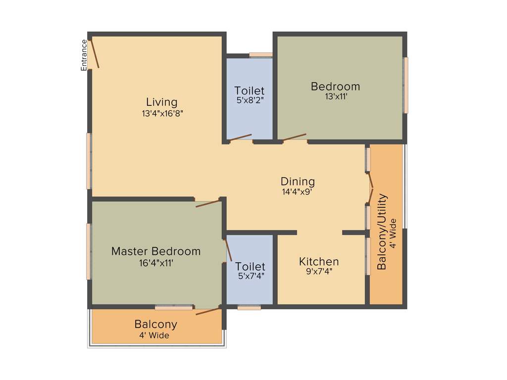 Shri Emerald Creek (2BHK+2T (1,217 sq ft) 1217 sq ft)