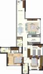 Omkar Meridia (3BHK+3T (1,649 sq ft) 1649 sq ft)