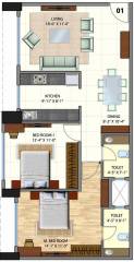 Omkar Meridia (2BHK+2T (1,250 sq ft) 1250 sq ft) Omkar Meridia (2BHK+2T (1,250 sq ft) 1250 sq ft)