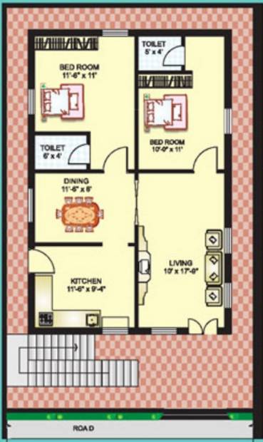 STBL Vyshnavi Gardens (2BHK+2T (816 sq ft) 816 sq ft)