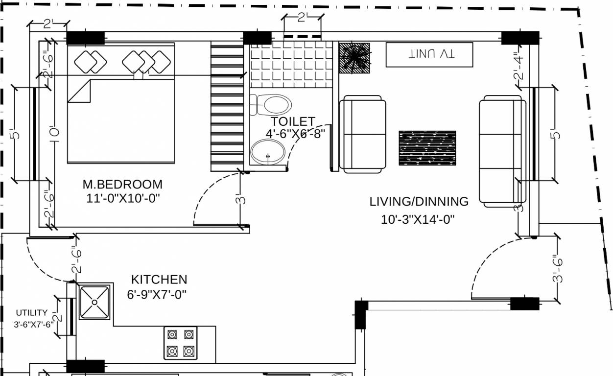 Blue Bliss (1BHK+1T (626 sq ft) 626 sq ft) Blue Bliss (1BHK+1T (626 sq ft) 626 sq ft)