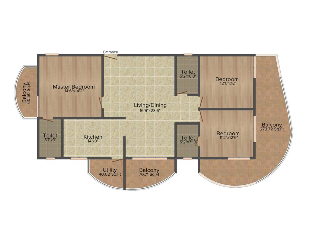 Vishnu Parimala SkyView (3BHK+3T (2,269 sq ft) 2269 sq ft)