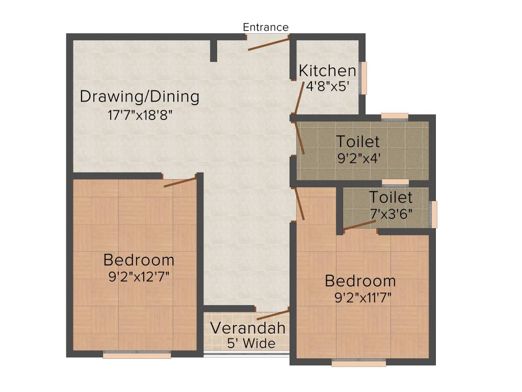 Red Doyeeta (2BHK+1T (749 sq ft) 749 sq ft)