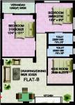 Red Doyeeta (3BHK+2T (990 sq ft) 990 sq ft)