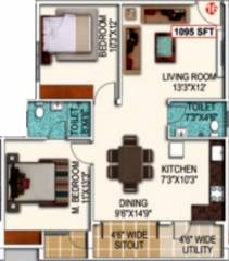 Saranya Shantiniketan (2BHK+2T (1,095 sq ft) 1095 sq ft) Saranya Shantiniketan (2BHK+2T (1,095 sq ft) 1095 sq ft)