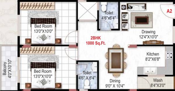 Home Town Aristo (2BHK+2T (1,000 sq ft) 1000 sq ft) Home Town Aristo (2BHK+2T (1,000 sq ft) 1000 sq ft)