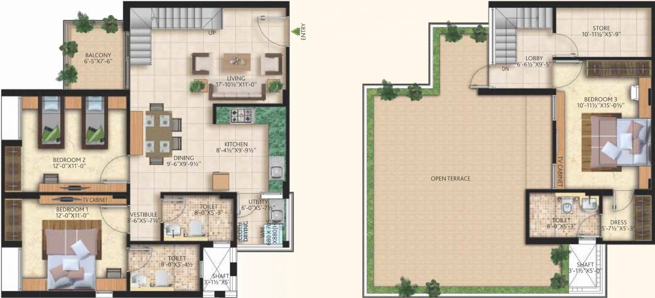 Mahima Nirvana (3BHK+3T (2,066 sq ft) 2066 sq ft)