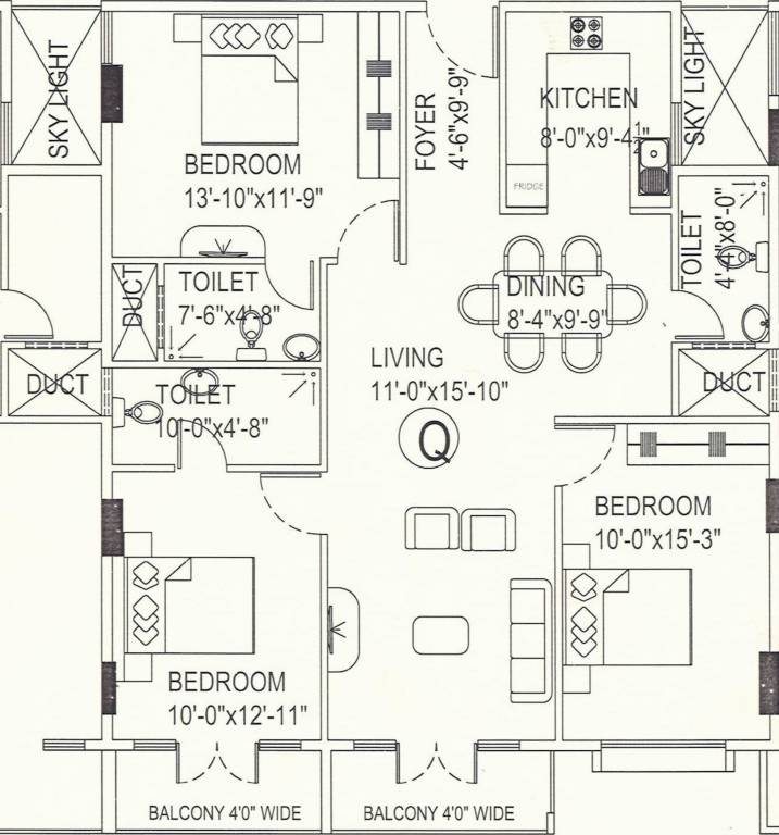 Kataria Royale (3BHK+3T (1,446 sq ft) 1446 sq ft) Kataria Royale (3BHK+3T (1,446 sq ft) 1446 sq ft)