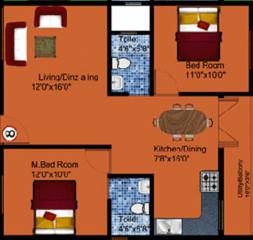 DS DSMAX SCION (2BHK+2T (1,089 sq ft) 1089 sq ft)