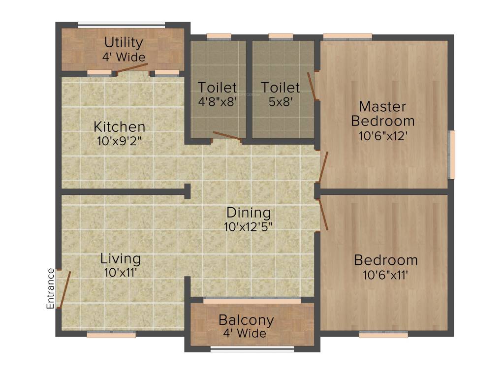Riddhi Temple Tree (2BHK+2T (1,042 sq ft) 1042 sq ft)