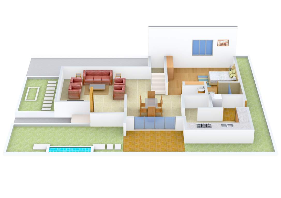 Aurelia Palm Vistas (3BHK+3T (2,400 sq ft) Study Room 2400 sq ft)