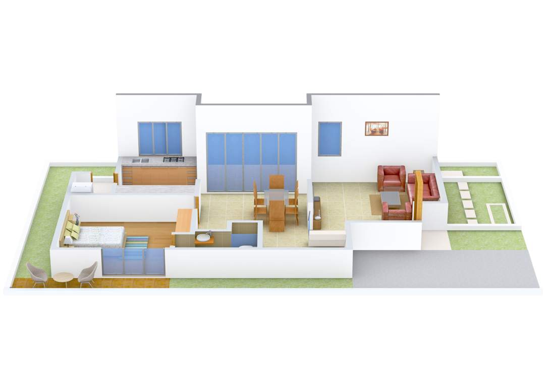 Aurelia Palm Vistas (3BHK+3T (1,925 sq ft) 1925 sq ft)