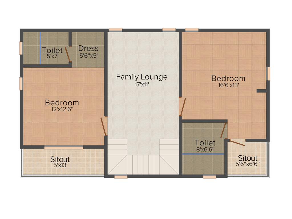 Aurelia Palm Vistas (3BHK+3T (1,925 sq ft) 1925 sq ft)