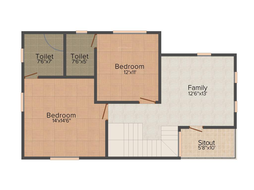 Aurelia Palm Vistas (3BHK+3T (1,850 sq ft) 1850 sq ft)