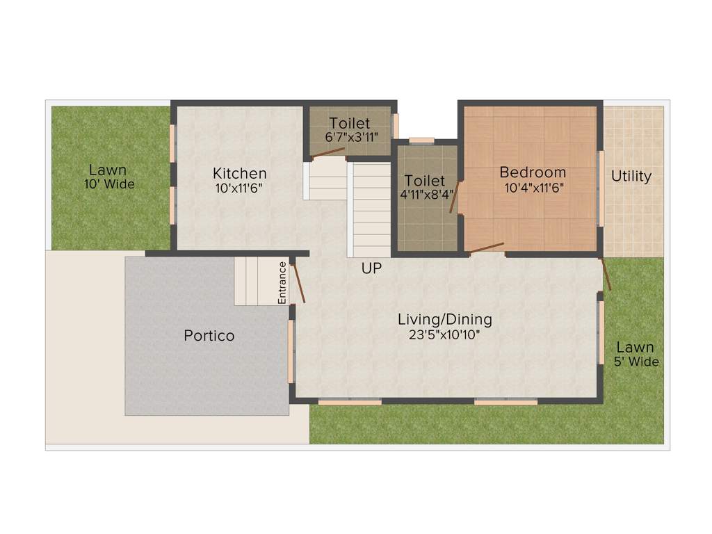 Modi Villa Orchids (3BHK+3T (1,820 sq ft)   Pooja Room 1820 sq ft)