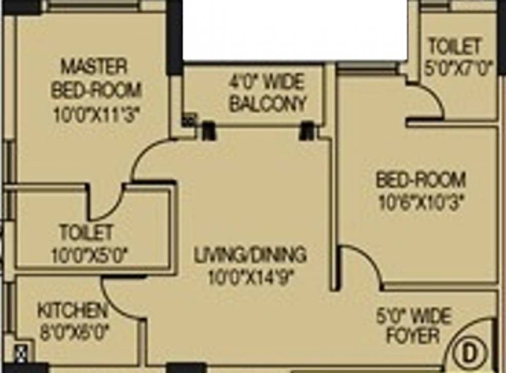 Space Aurum (2BHK+2T (948 sq ft) 948 sq ft)