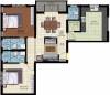 RMS Kalpavriksha (2BHK+3T (1,313 sq ft) 1313 sq ft)