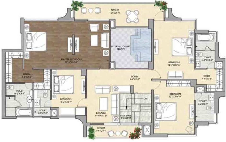 Vipul Aarohan (5BHK+5T (5,450 sq ft) + Servant Room 5450 sq ft)