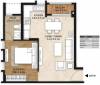 Mahindra Vivante (1BHK+1T (732 sq ft) 732 sq ft)