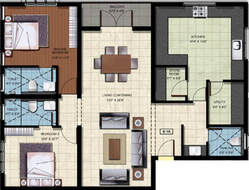 RMS Kalpavriksha (2BHK+2T (1,704 sq ft) 1704 sq ft)